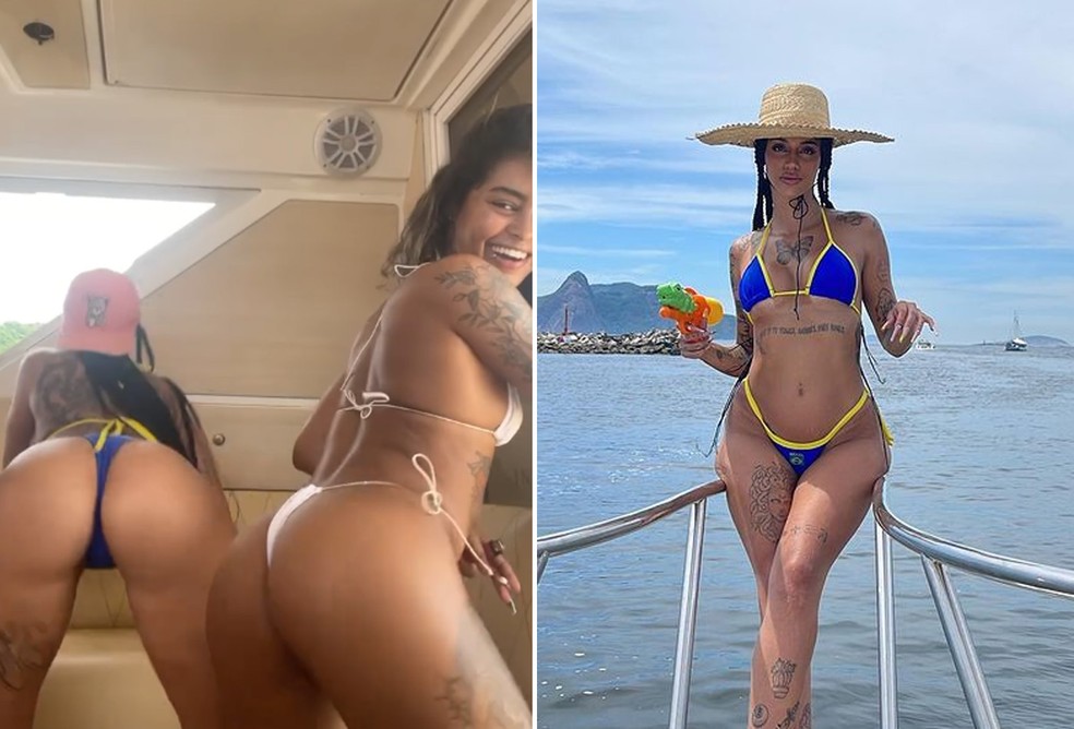 Azzy curte passeio de barco com amigas  Foto: Reproduo/Instagram