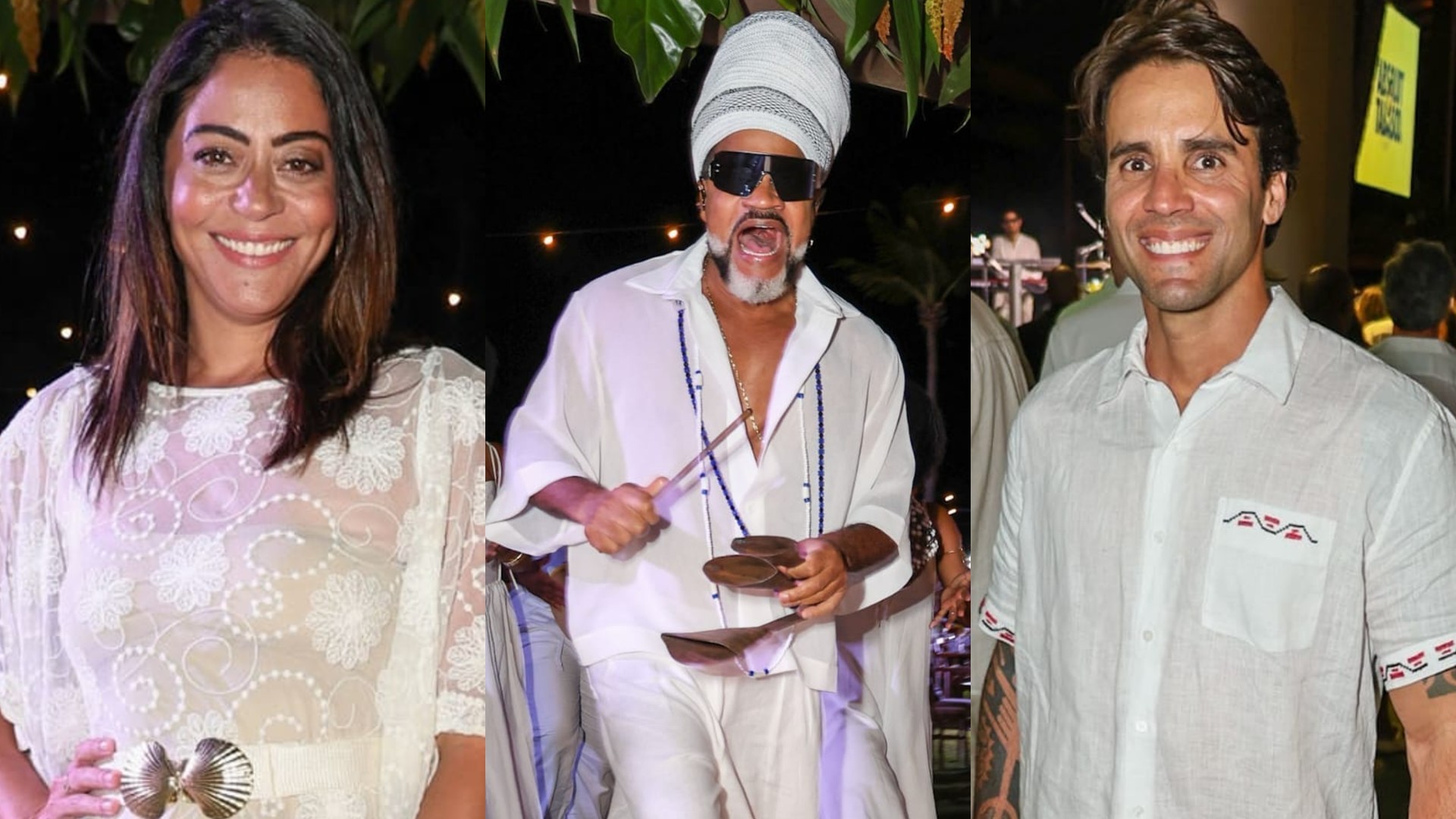 Carlinhos Brown brinca no meio do povo em festa com Carol Castro, Daniel Cady e mais - QTU Questões do Universo