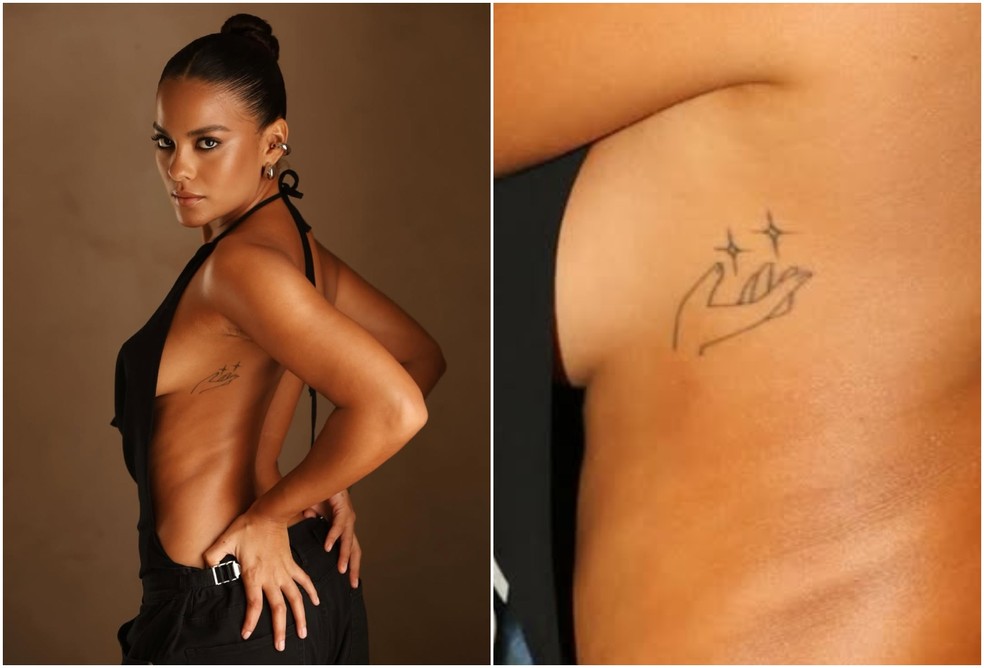 Bella Campos deixou tatuagem à mostra — Foto: Reprodução/Instagram