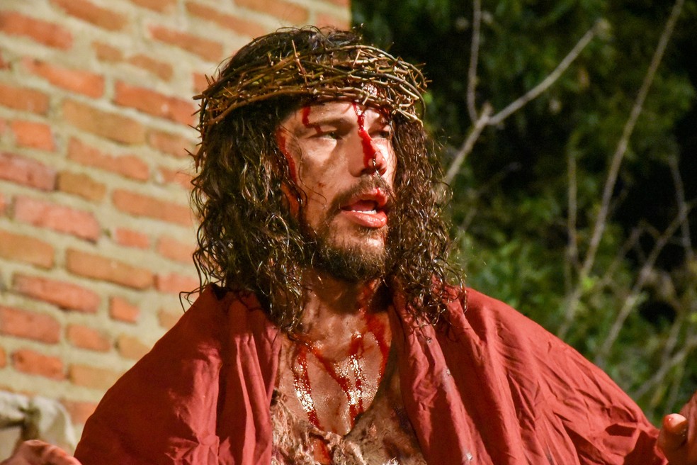 José Loreto como Jesus Cristo — Foto: Felipe Souto Maior/AgNews