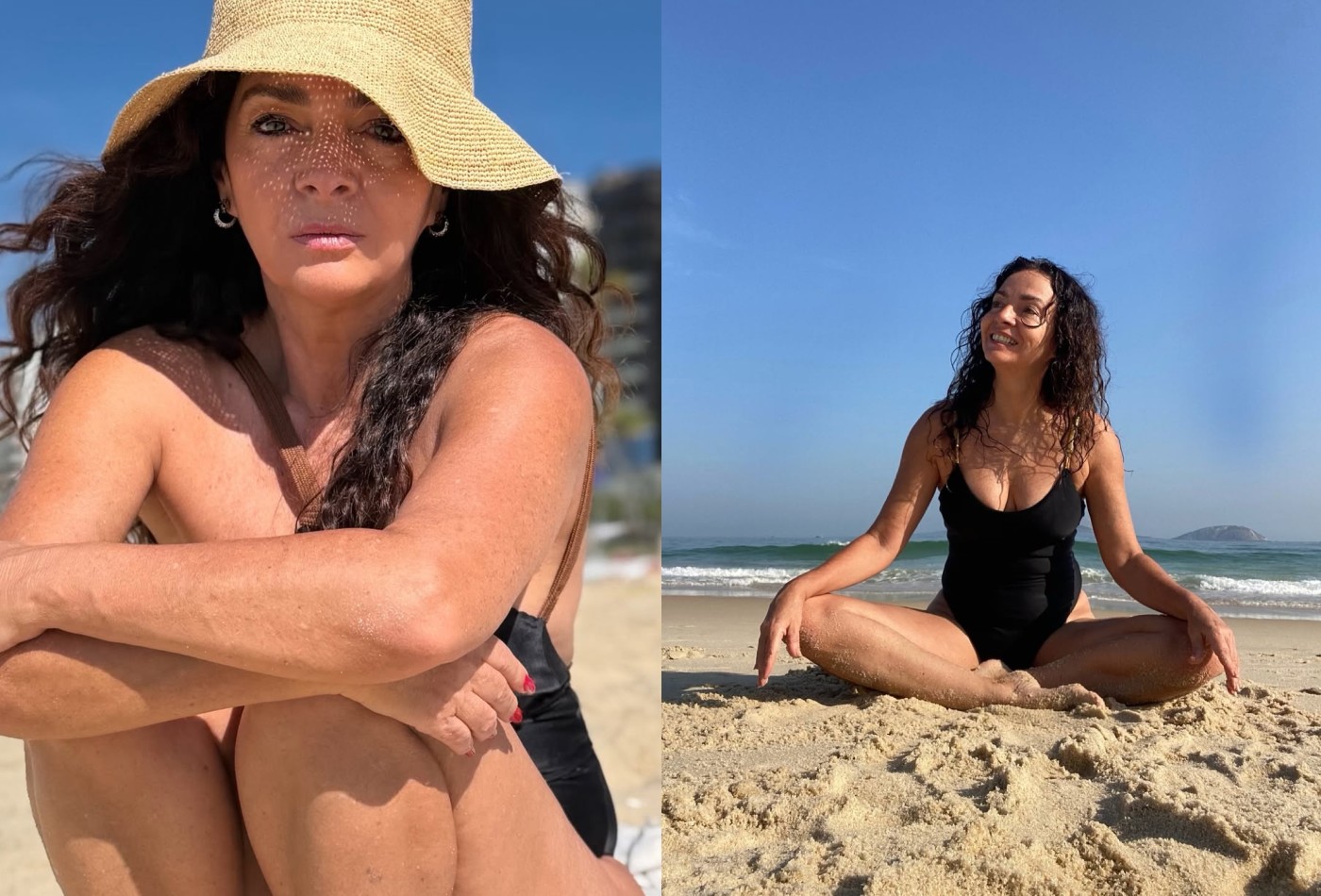 Claudia Ohana surge de maiô na praia e recebe elogios: ‘Como o vinho’ - QTU Questões do Universo