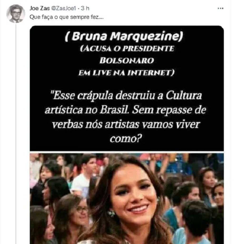 Bruna Marquezine é alvo de fake news (Foto: Reprodução/Instagram) — Foto: Quem