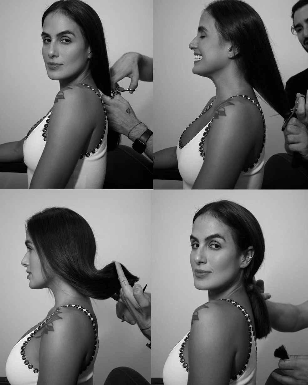 Carol Peixinho mostra novo visual de cabelo curto; veja
