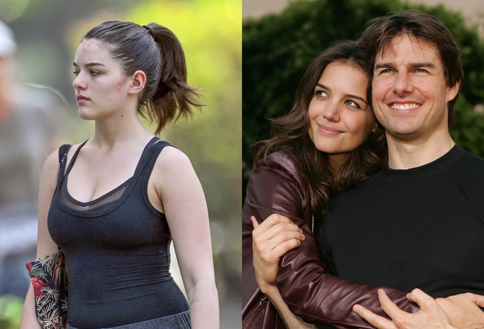 Semelhança de Suri, filha de Tom Cruise com Katie Holmes, e a mãe é notada  durante passeio em NY; confira!