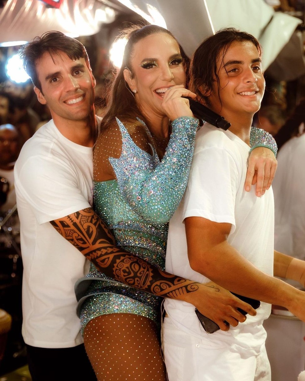 Ivete Sangalo e Daniel Cady com Marcelo — Foto: Instagram