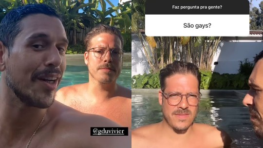 João Vicente de Castro e Fabio Porchat dão resposta bem-humorada a questionamento de sexualidade: 'São gays?'