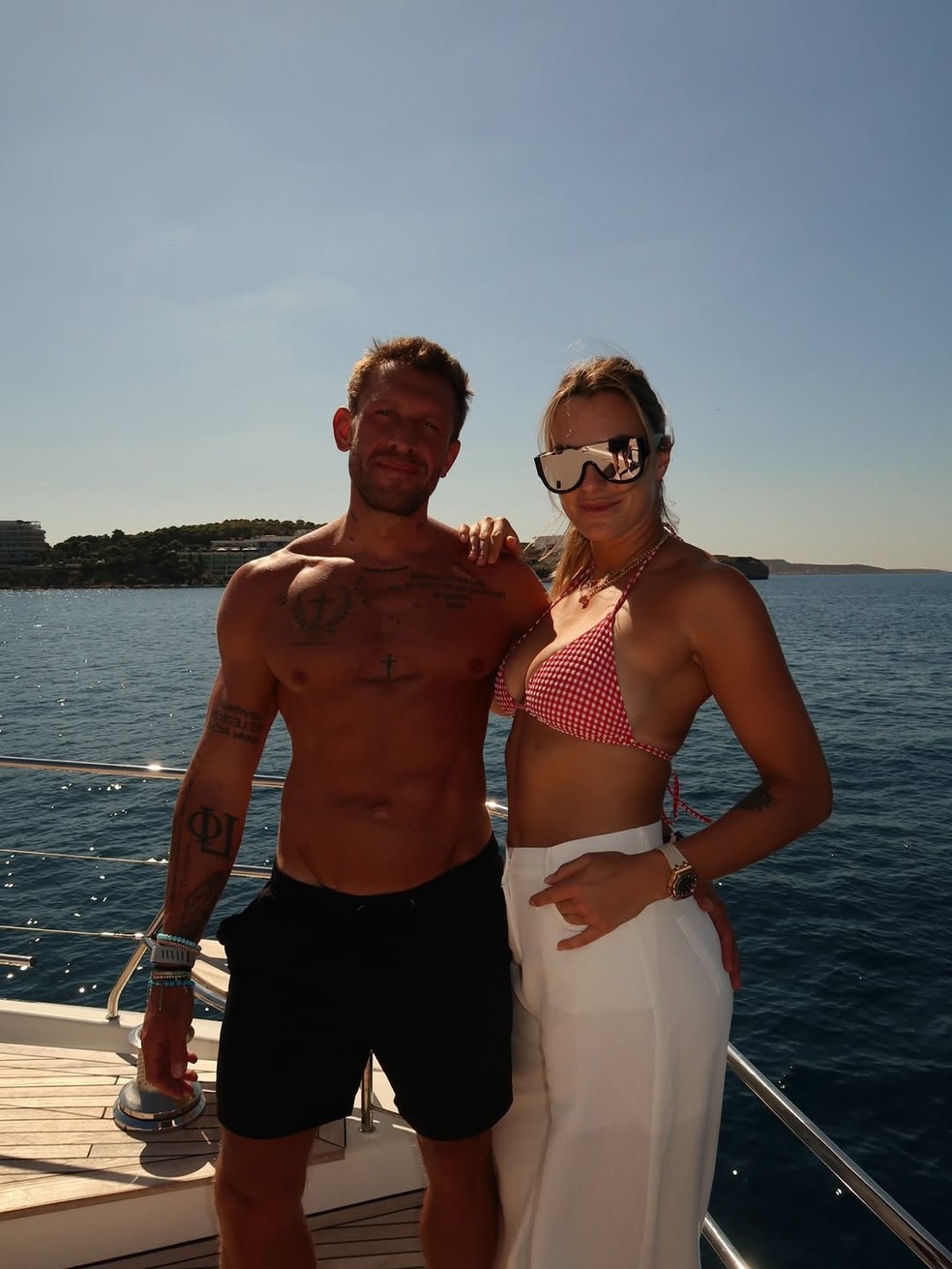 Georgios Franguilis e Aryna Sabalenka — Foto: Reprodução/Instagram