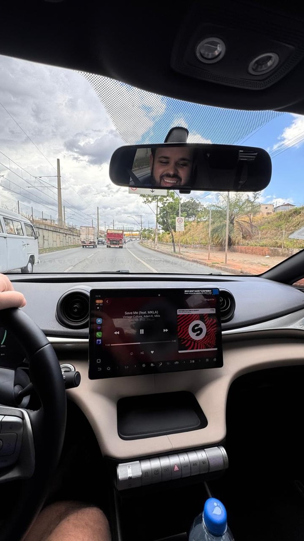 Ex-BBB Michel trabalha como motorista de aplicativo — Foto: Reprodução/Instagram