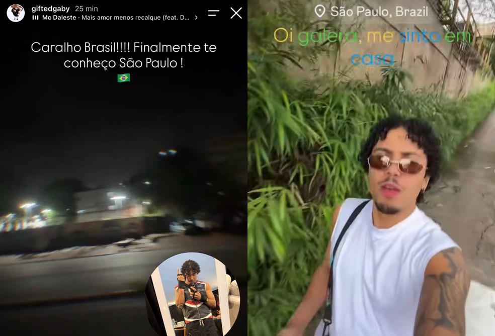 Dançarinos do BTS curtem Brasil — Foto: Reprodução/Instagram