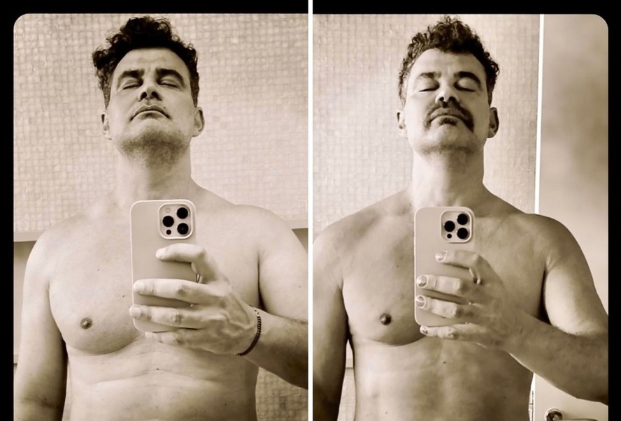 Carmo Dalla Vecchia mostra antes e depois do corpo após rotina fitness ...