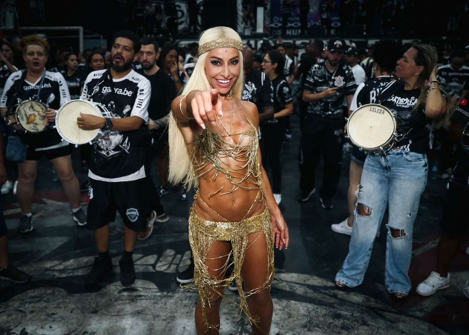 Sabrina Sato é rainha de bateria da Gaviões da Fiel — Foto: Manuela Scarpa/Brazil News