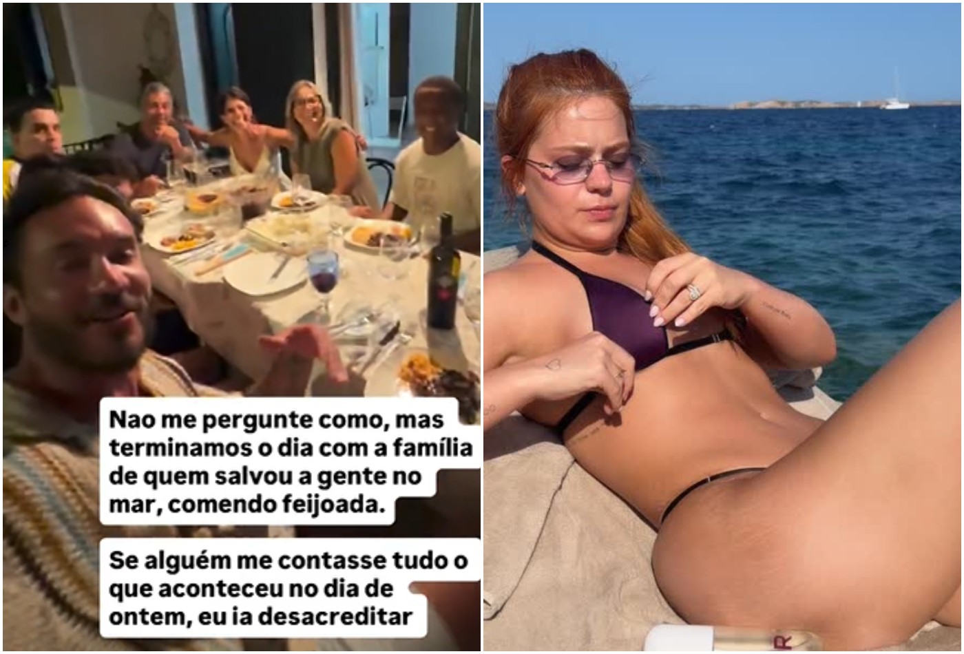 Após susto, Viih Tube e Eliezer jantam com família que os resgatou: 