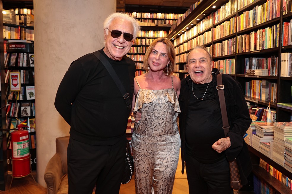 Antonio Fagundes, Mari Saade e Stênio Garcia — Foto: Victor Chapetta/BrazilNews