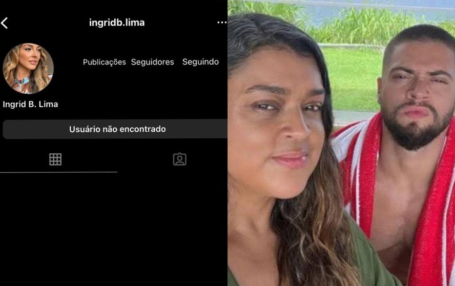 Perfil de Ingrid Lima foi desativado no Instagram
