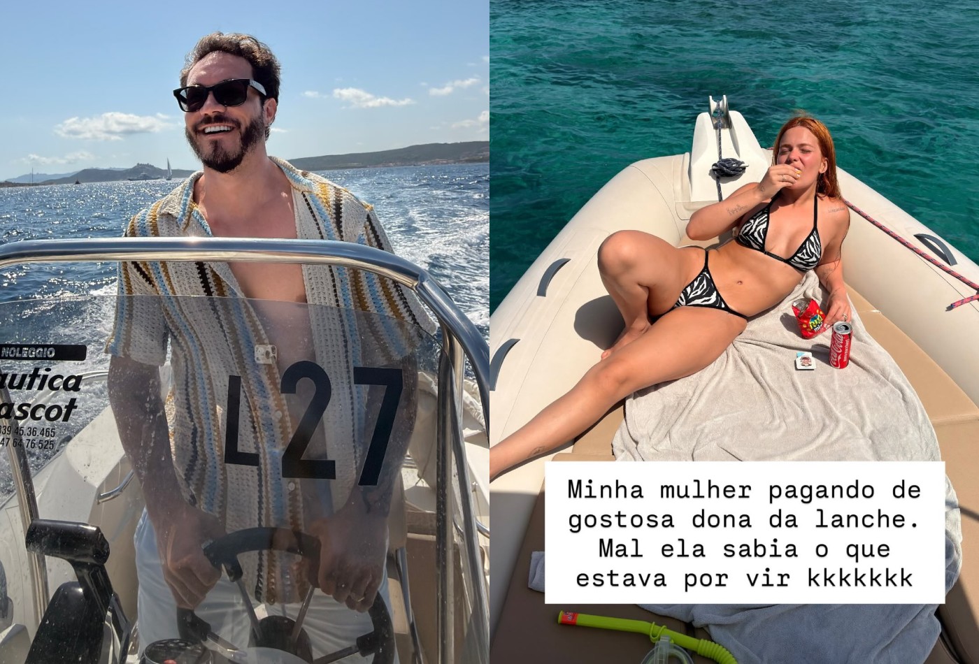 Eliezer resgata fotos e vídeos de antes do perrengue com barco na lua de mel: ‘Mal sabia o que estava por vir’ - QTU Questões do Universo