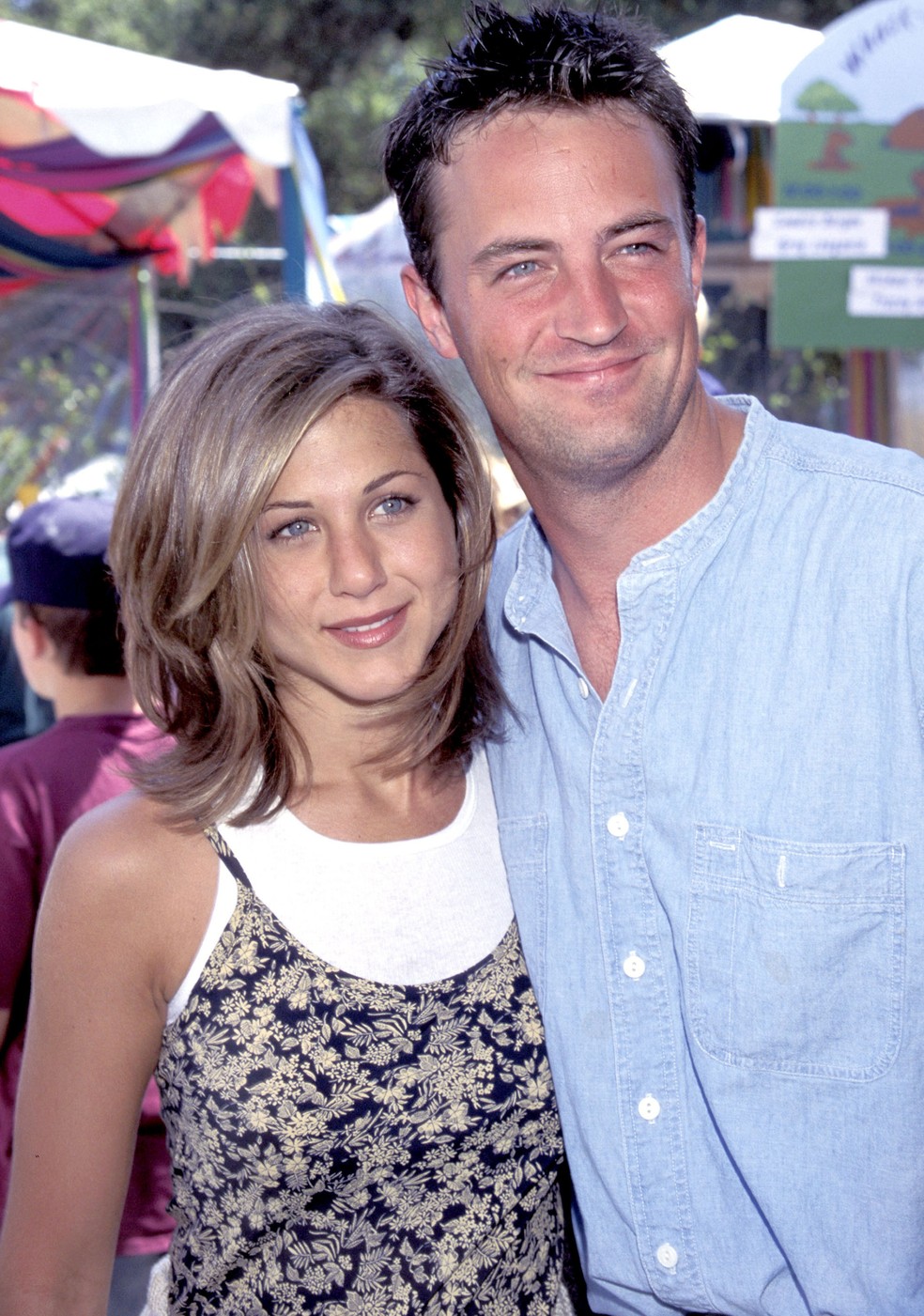 Matthew Perry e Jennifer Aniston — Foto: Getty Images