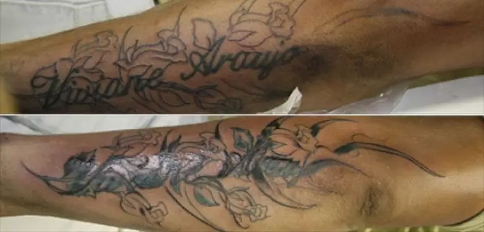 Belo cobre tatuagem — Foto: Reproduções/Instagram