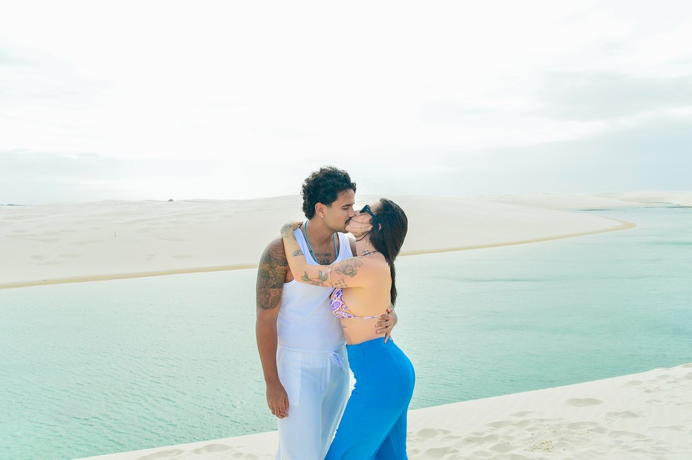 Lucas Pizane e Giovana — Foto: Will Dias / Brazil News
