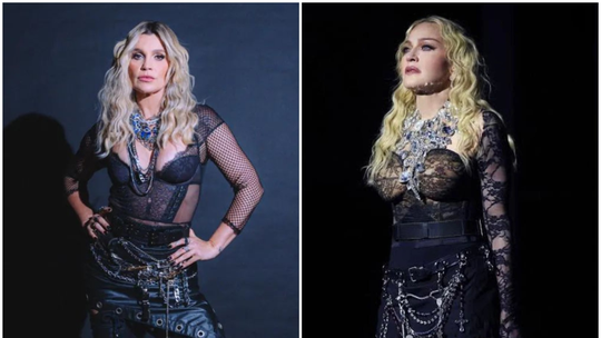 Flávia Alessandra recria look de Madonna: 'Me provoca ousadia';  veja as fotos
