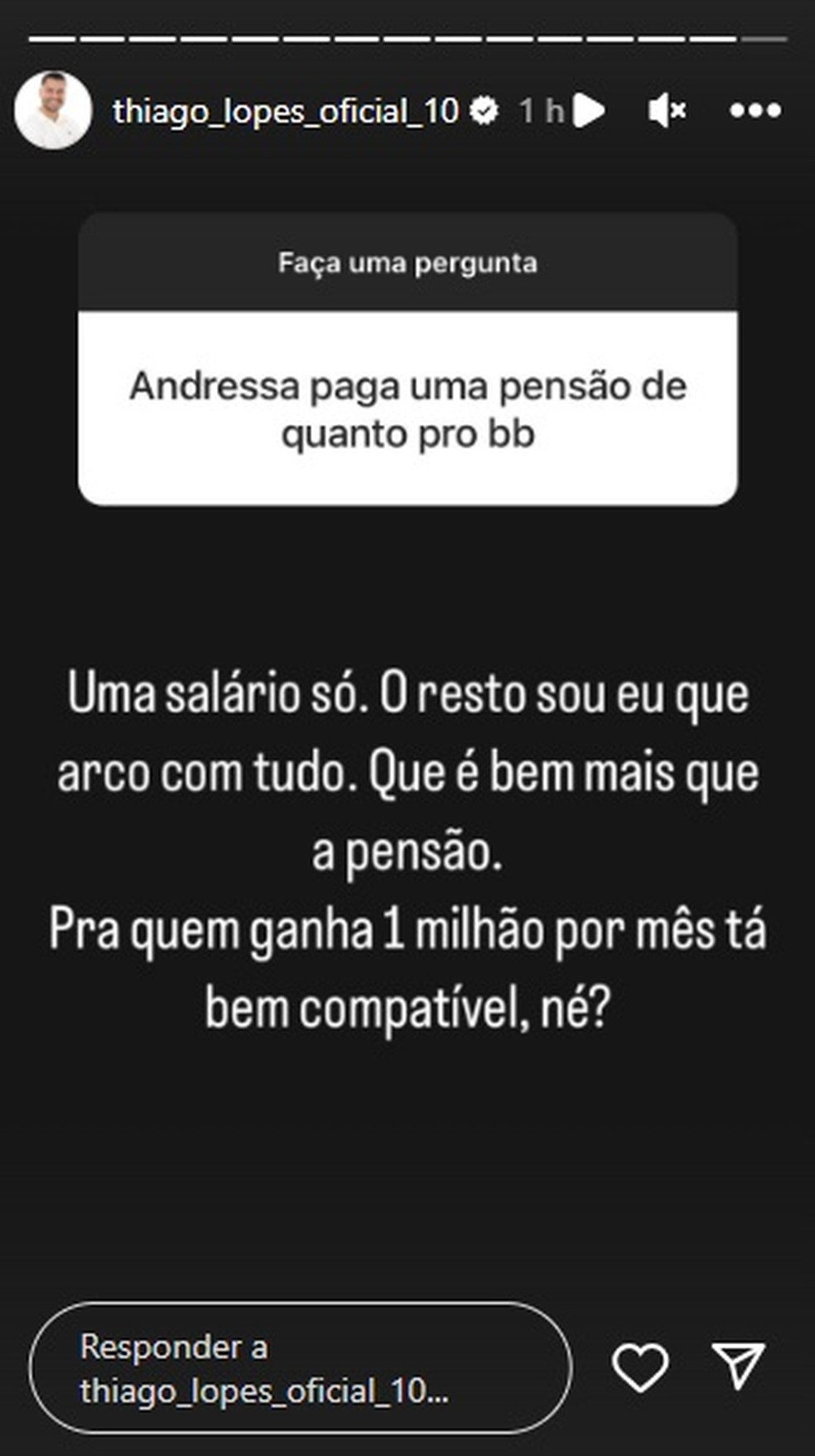 Thiago Lopes falou de pensão paga por Andressa Urach - Foto: Reprodução/Instagram