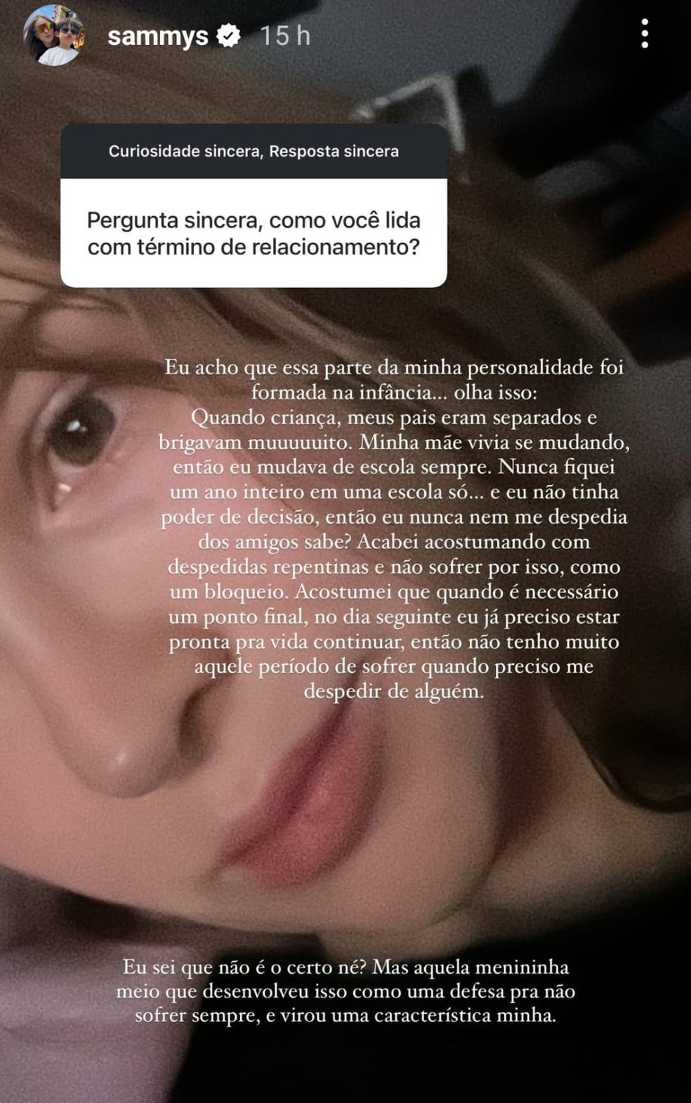 Sammy fala sobre recomeço após fim de casamento com Pyong Lee: 'Deixei ...