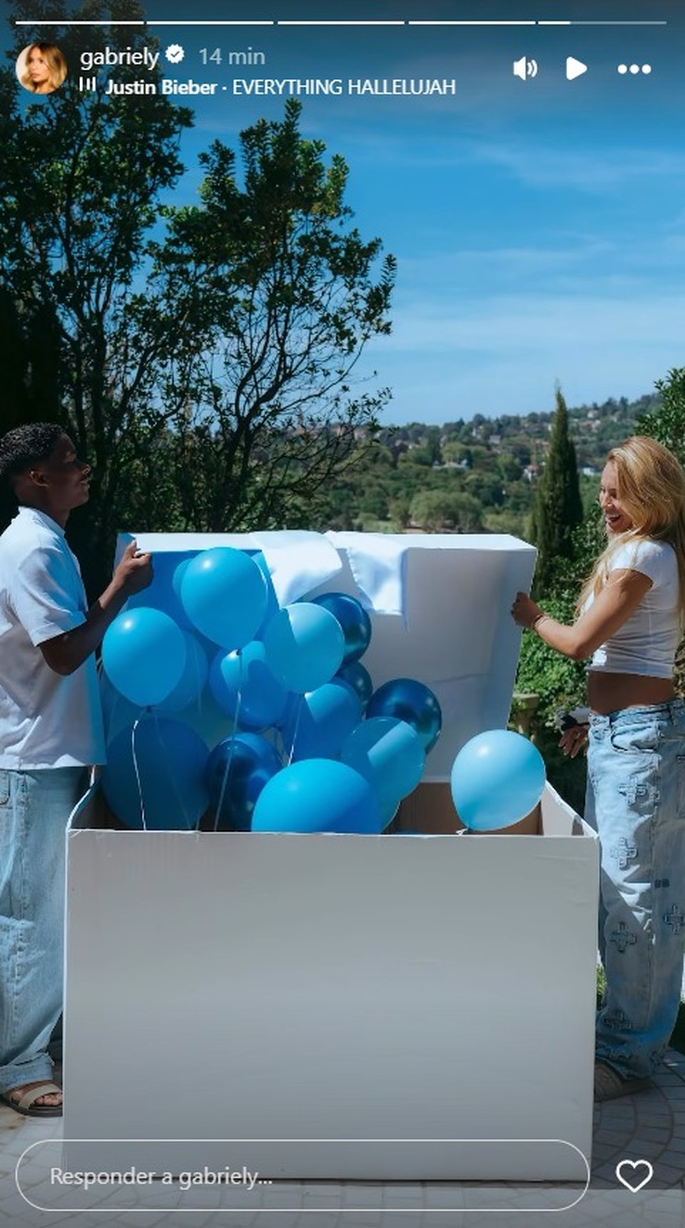 Endrick e Gabriely Miranda revelam sexo do primeiro filho — Foto: Reprodução/Instagram