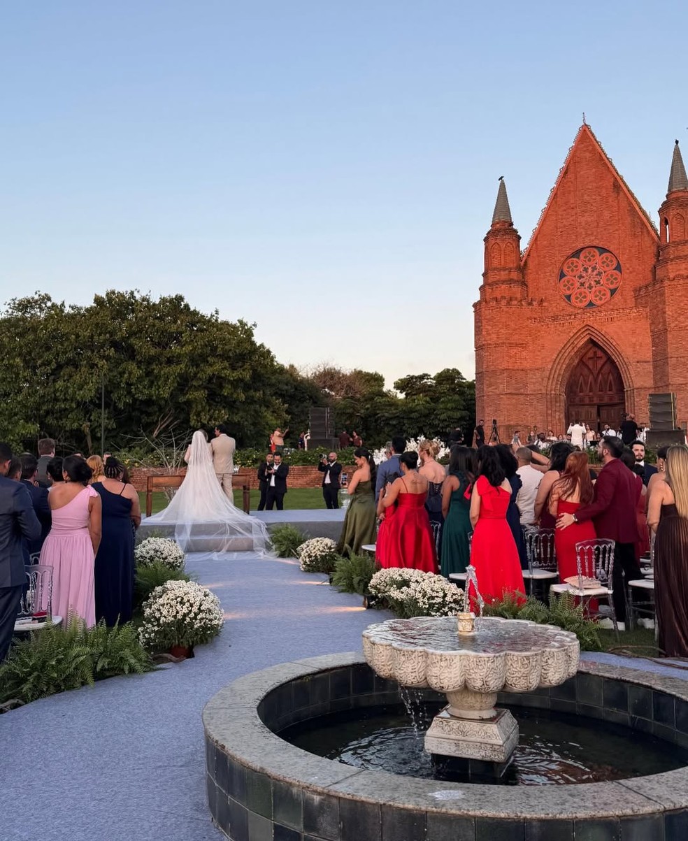 Casamento de Natalia Sarraf e Ricardo Lago foi realizada oo Castelo de Brennand, em Pernambuco, na terça-feira (25) — Foto: Divulgação/Celebrate Assessoria