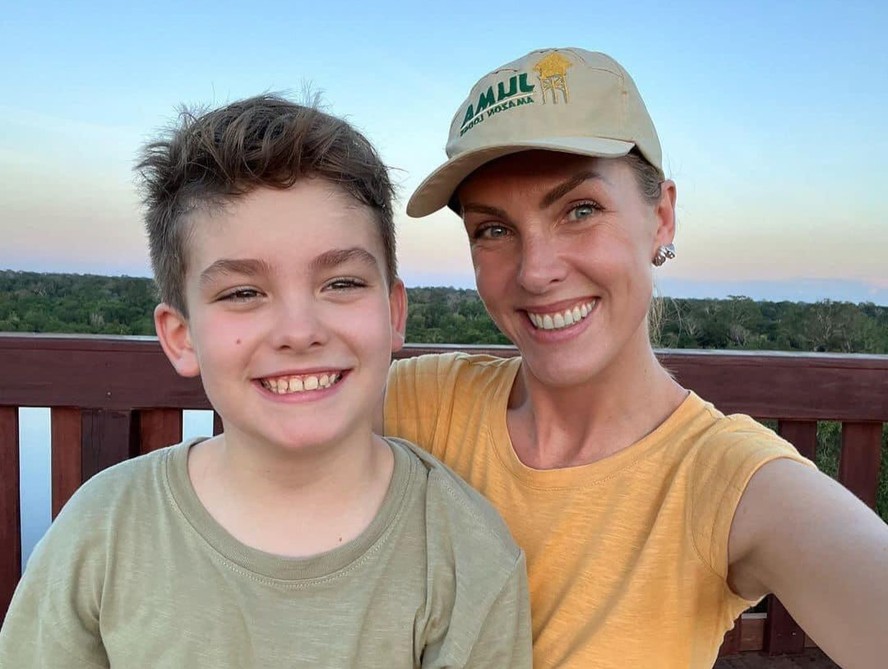 Ana Hickmann e o filho, Alezinho
