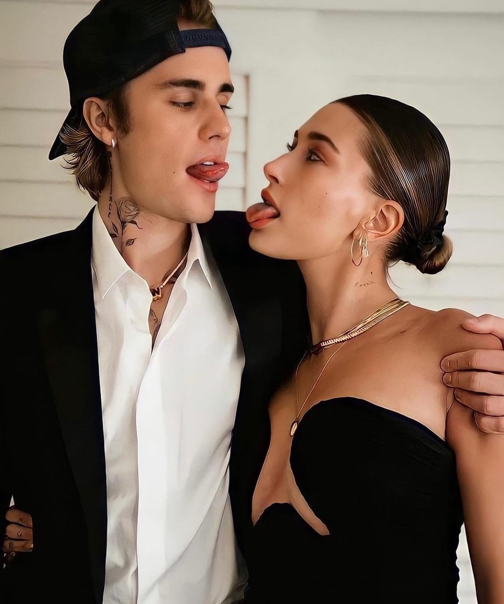 Justin Bieber e Hailey Bieber — Foto: Reprodução/Instagram