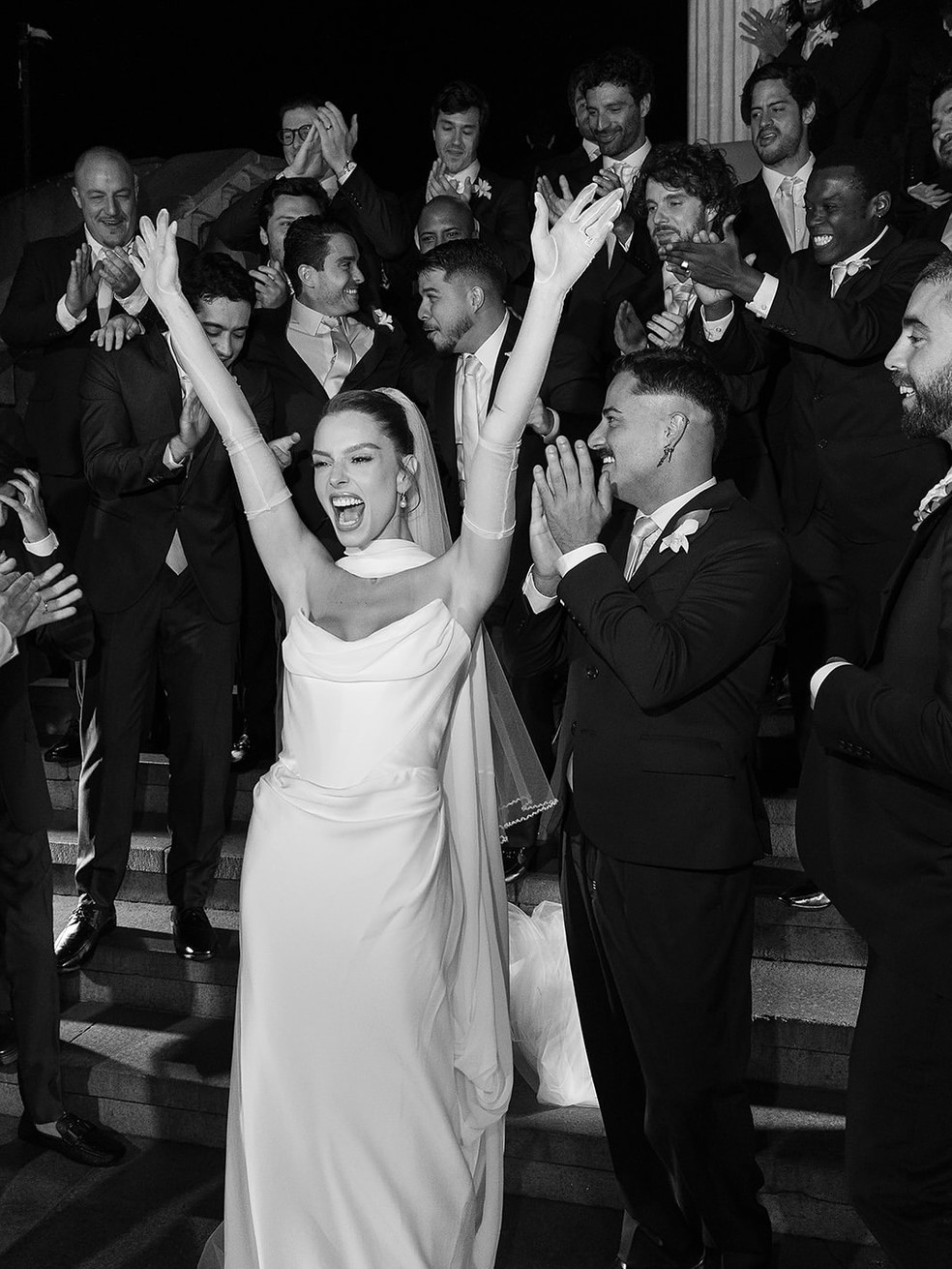 Maicon Rodrigues compartilha cliques do casamento de Giovanna Lancellotti e Gabriel David — Foto: Reprodução/Instagram