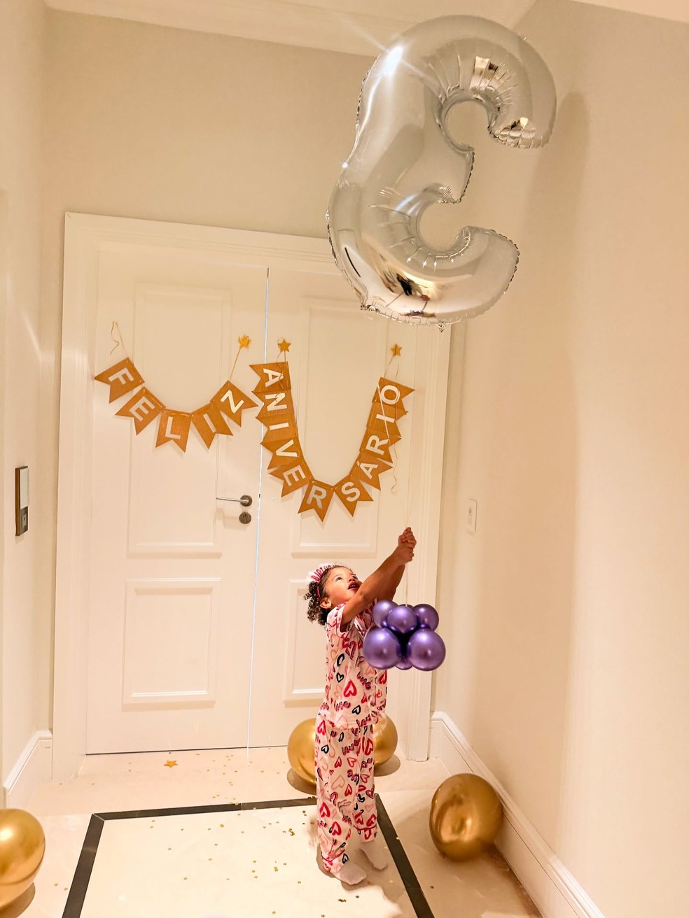Mavie, filha de Neymar e Bruna Biancardi, comemora aniversário — Foto: Reprodução | Instagram