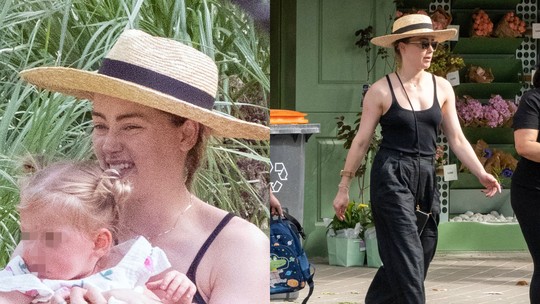 Amber Heard curte passeio com a filha em Madri, enquanto Johnny Depp lança filme em Cannes