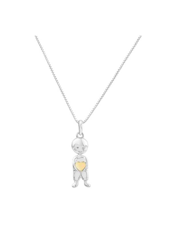 Pingente Menina Duo Afeto em Ouro Amarelo
