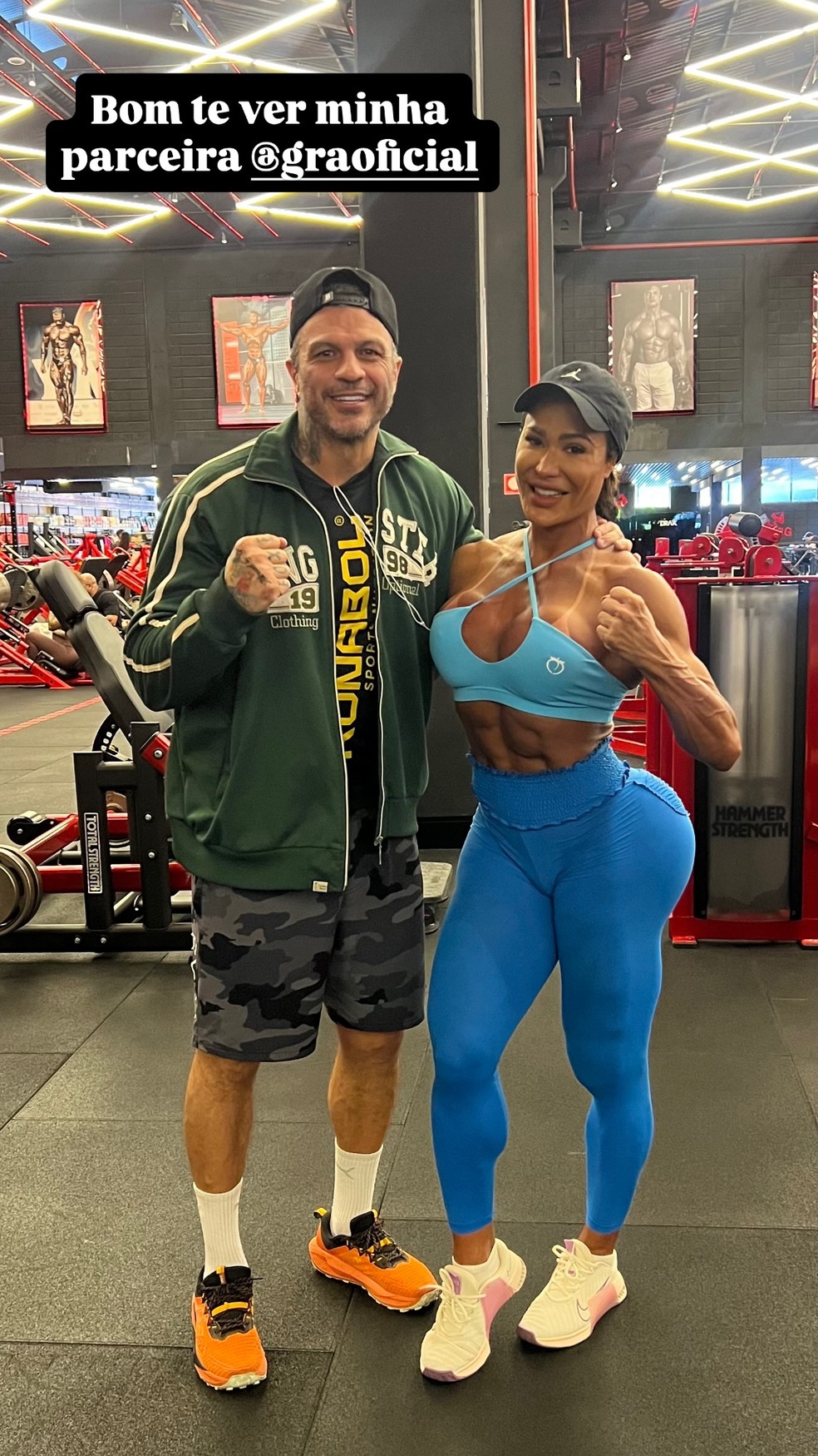 Kleber Bambam e Gracyanne Barbosa — Foto: Reprodução/Instagram