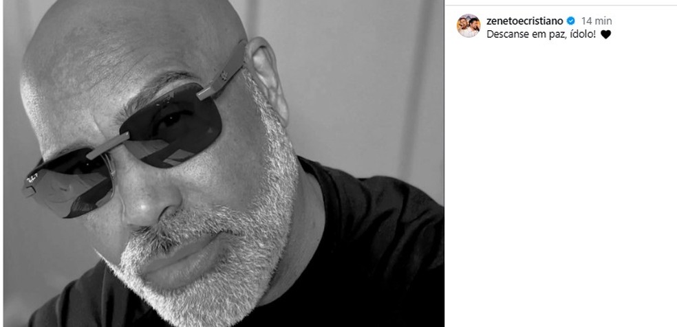 Dupla sertaneja Zé Neto e Cristiano lamenta a morte do cantor Rick — Foto: Reprodução/Instagram