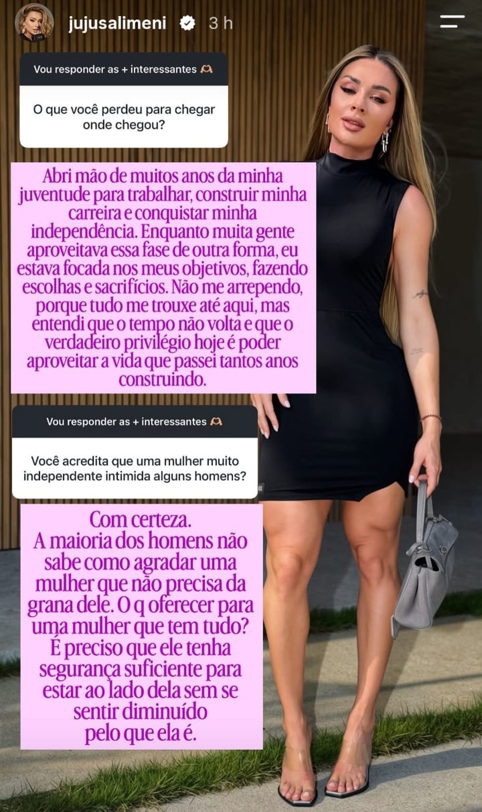 Juju Salimeni — Foto: Reprodução/Instagram