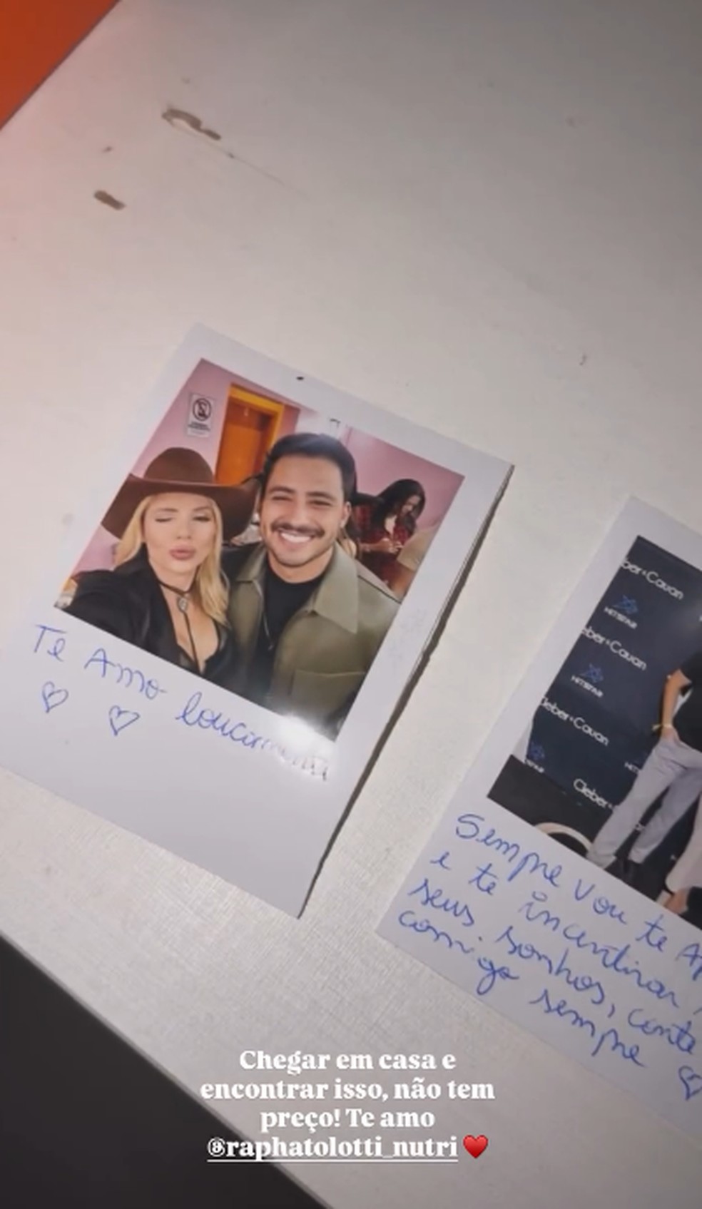 Matheus Vargas mostrou surpresa que ganhou da namorada — Foto: Reprodução/Instagram