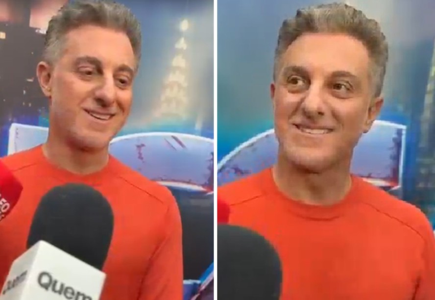 Luciano Huck nos bastidores do 'Domingão com Huck'