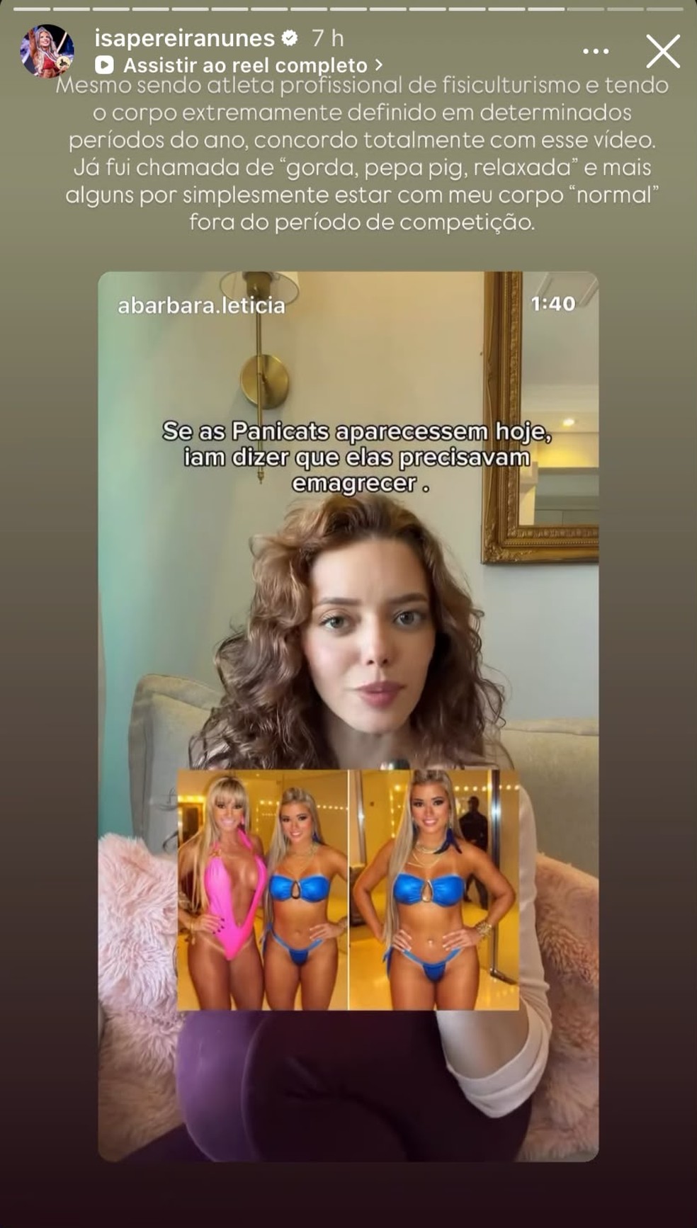 Post de Isa Pereira — Foto: Reprodução | Instagram