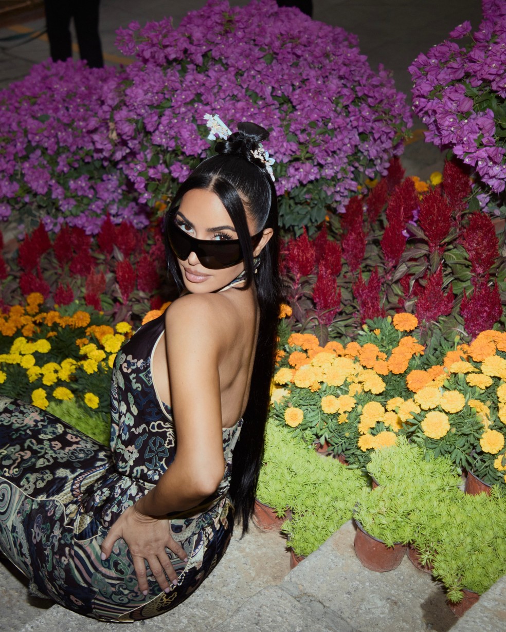 Kim Kardashian curte viagem na China — Foto: Reprodução/Instagram