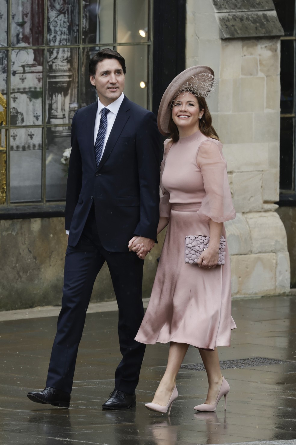 O primeiro-ministro do Canadá,  Justin Trudeau, e a mulher, Sophie Grégoire Trudeau  — Foto: Getty Images