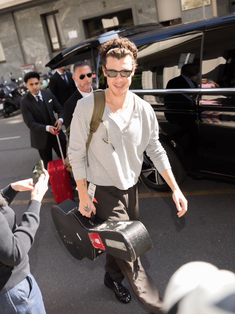 Shawn Mendes em Milão — Foto: Getty Images