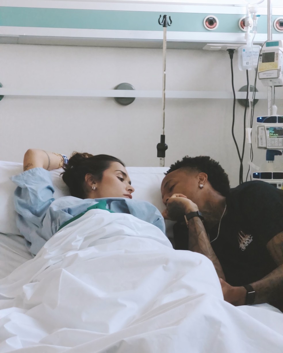 Nasce filho de Tainá Militão e Eder Militão — Foto: Reprodução/ Instagram