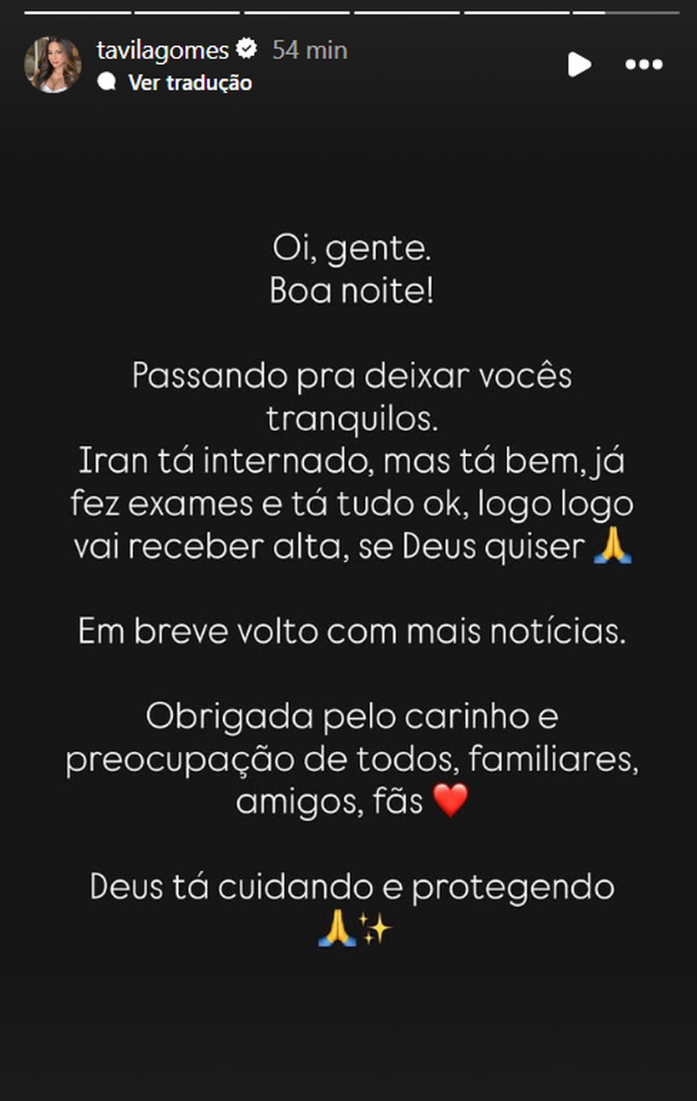 Luva de Pedreiro é internado em hospital na Paraíba; saiba mais — Foto: Reprodução/Instagram