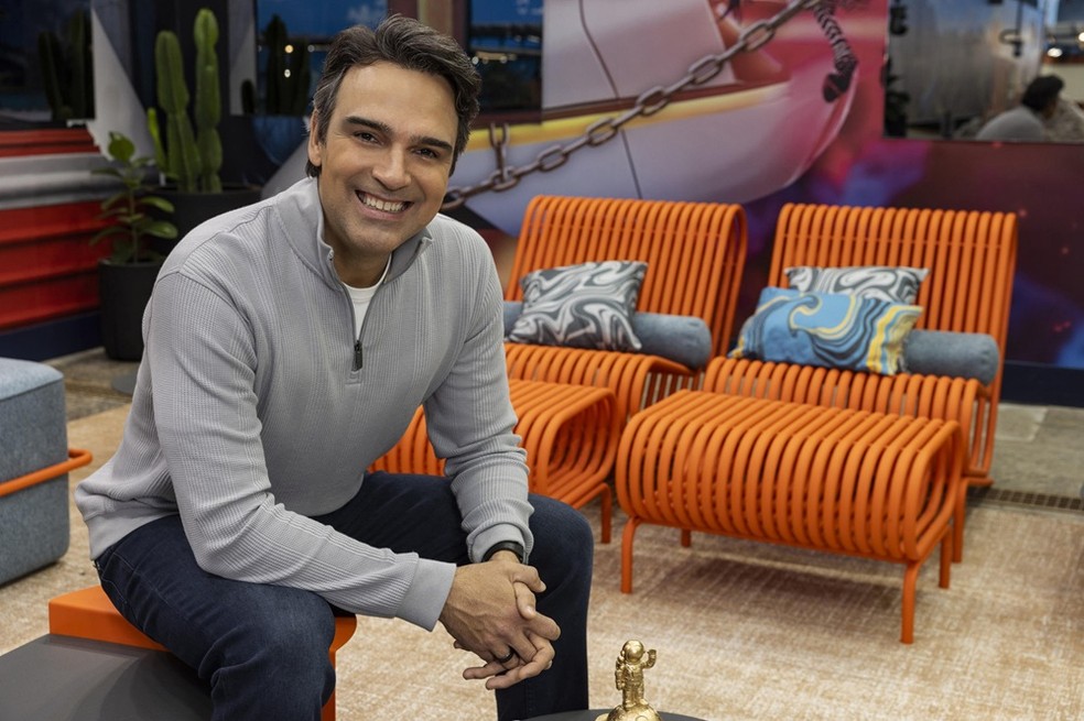 Tadeu Schmidt no BBB 26 — Foto: Globo/ Fábio Rocha