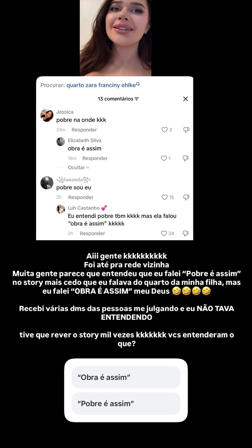Post de Franciny Ehlke — Foto: Reprodução/Instagram
