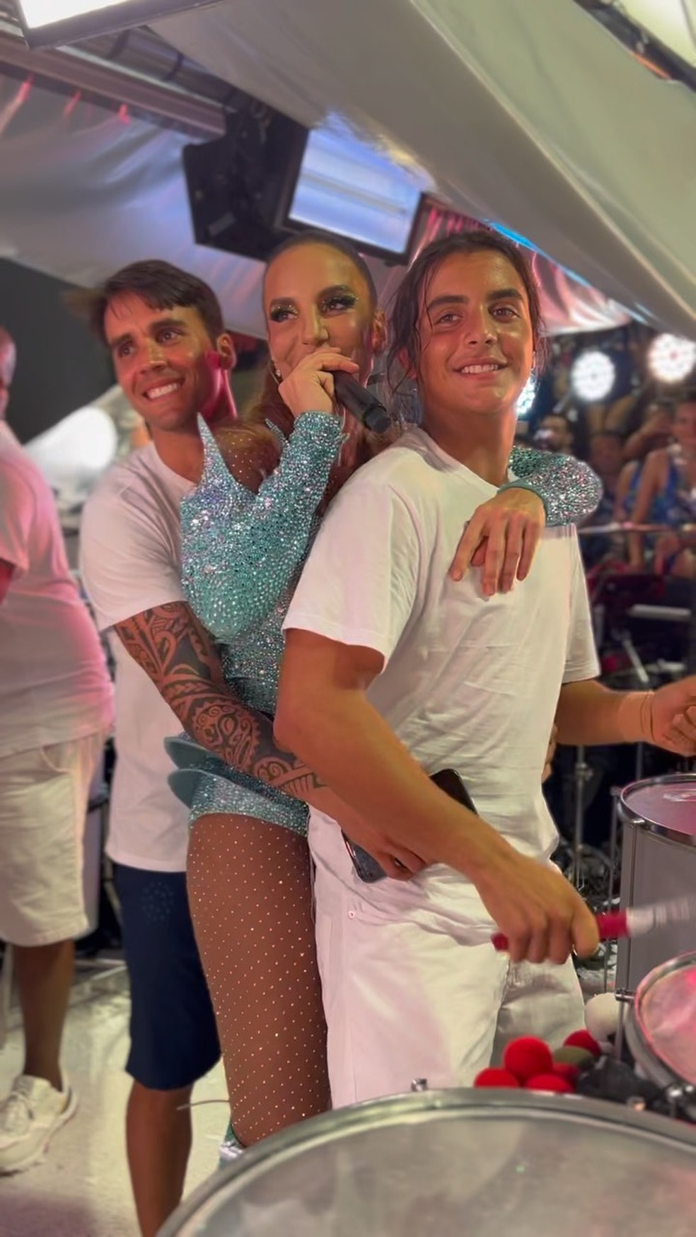 Ivete Sangalo com Daniel Cady e Marcelo — Foto: Instagram