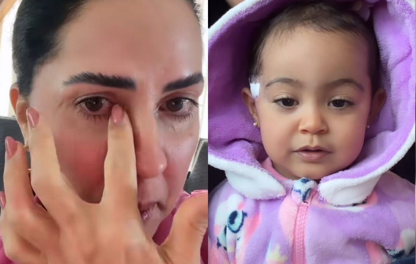 Graciele Lacerda Chora ao Falar da Recuperação da Filha Após Cirurgia para Retirada de Nódulo no Rosto