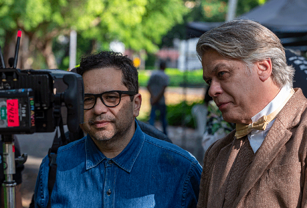 Wagner de Assis dirige Fabio Assunção em 'Nosso Lar 3 - Vida Eterna' — Foto: Ique Esteves/Divulgação