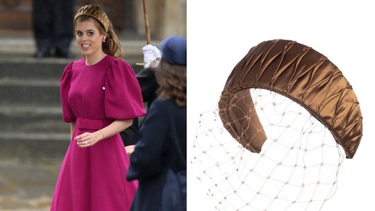 Neta favorita de Elizabeth II, princesa Beatrice usa tiara de pano de R$ 4,5 mil 